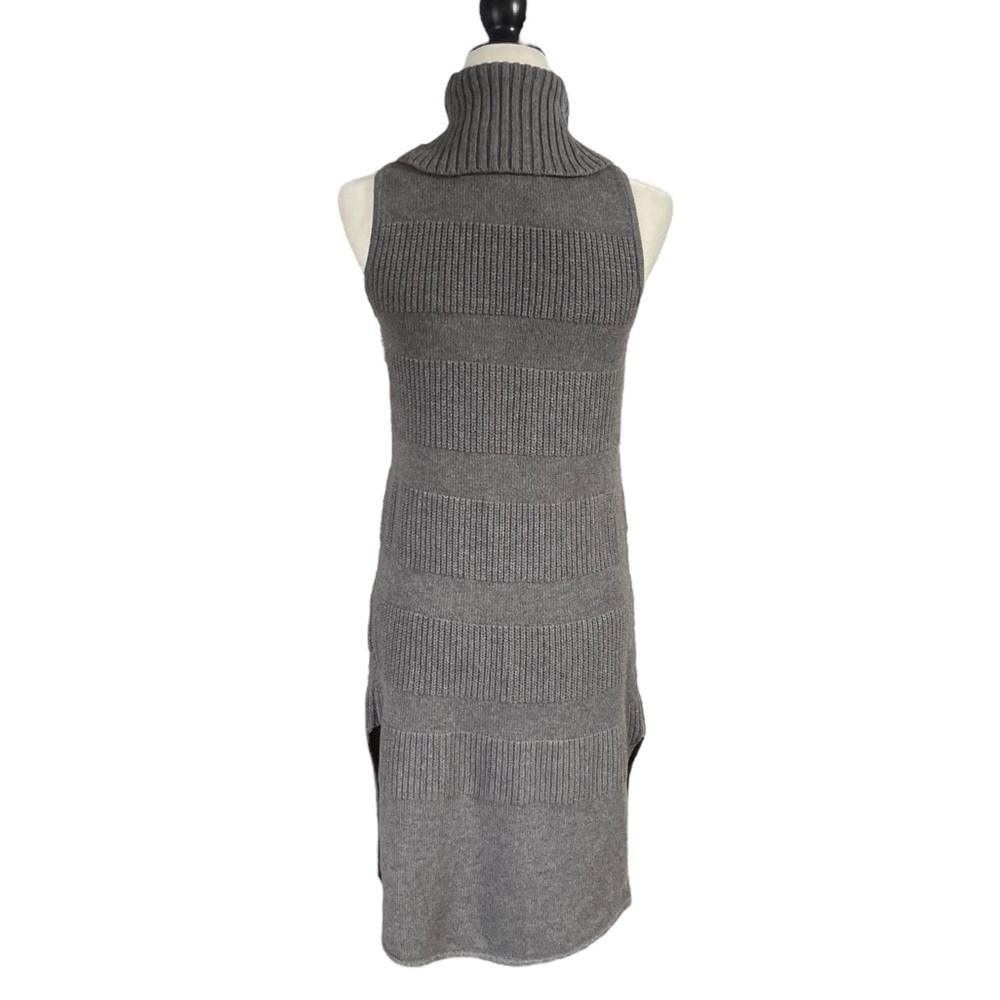 Anthropologie Moth Sweater Midi Wool Blend Ribbed Knit Turtleneck Dress - Picture 9 of 10